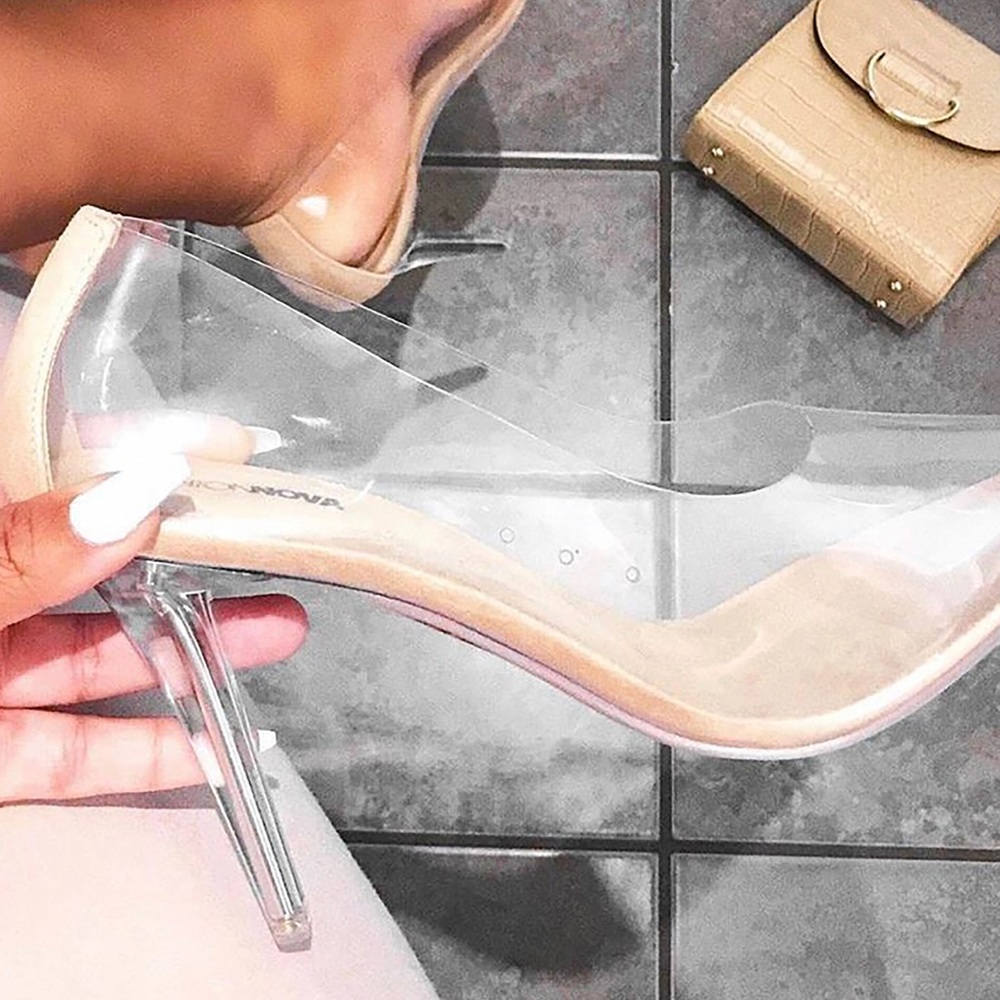 Fashion Nova Clear Heels